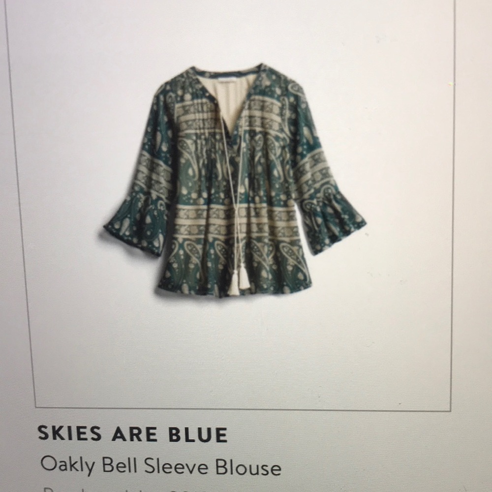 Oakly Bell Sleeve Blouse Medium